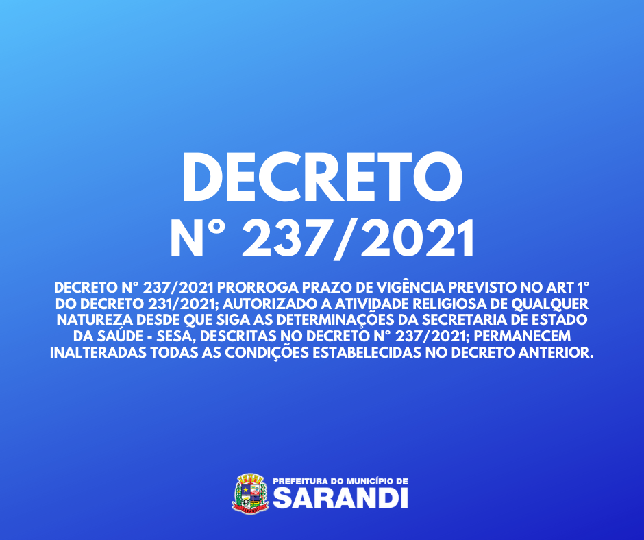 Decreto Nº 237/2021